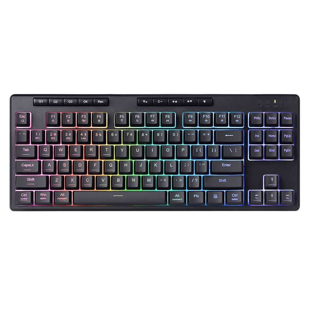 Геймърска клавиатура Redragon Shiva TKL K516-RGB с RGB осветление - черна 