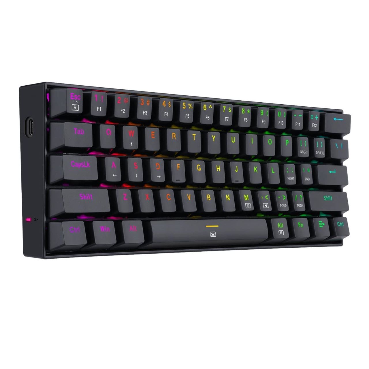 RGB механична геймърска клавиатура Redragon Dragonborn K630RGB-1-BK red switches 